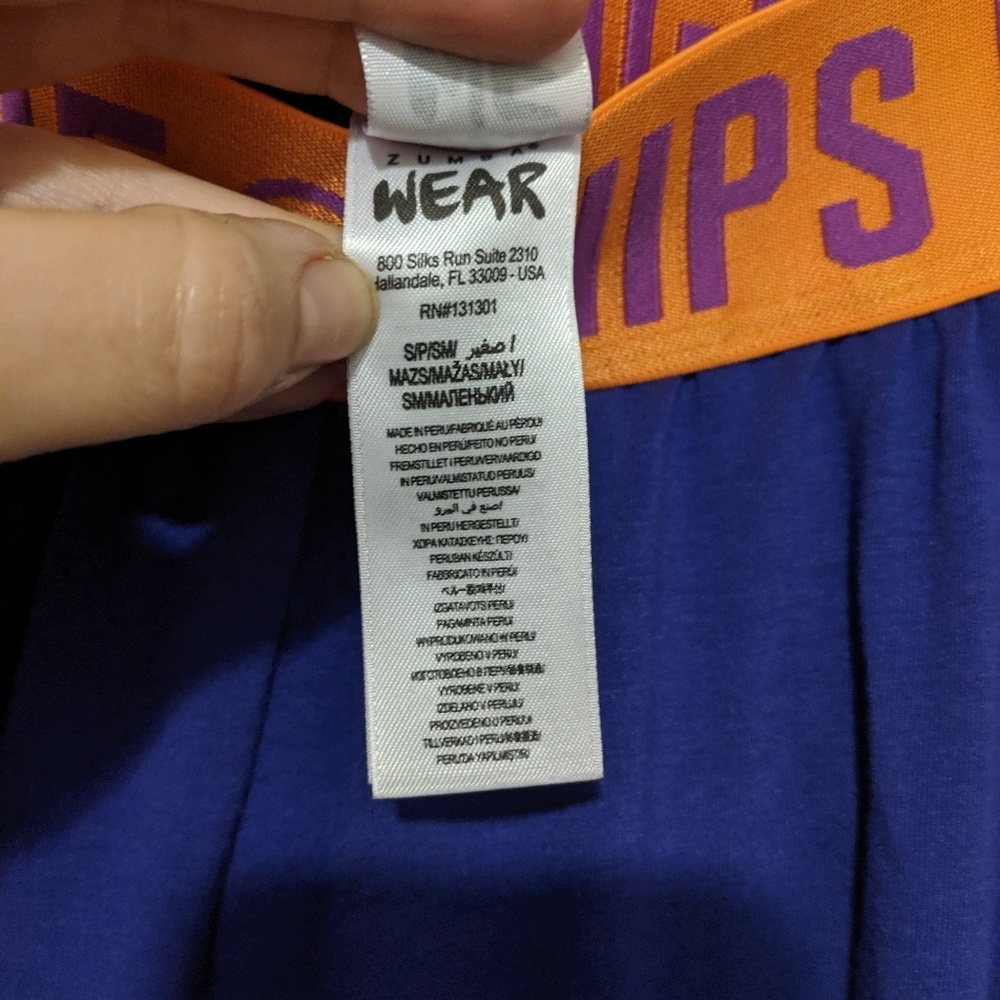 Zumba Wear Small Spicy Purple Pants Hips Don't Lie - Picture 5 of 5
